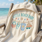 Little Beach Baby Machine Embroidery Design, Coastal Baby Clothesline Embroidery File, Summer Baby Shower Design, 5 sizes, Digital Download - image 4