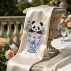 Panda Chinoiserie Vase Embroidery Design, Cute Baby Panda Machine File, 5 Sizes, Digital Download - image 6