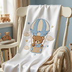 Teddy Bear Hot Air Balloon Embroidery Design, Baby Boy Nursery Machine Embroidery File, 5 sizes, Digital Download - image 7