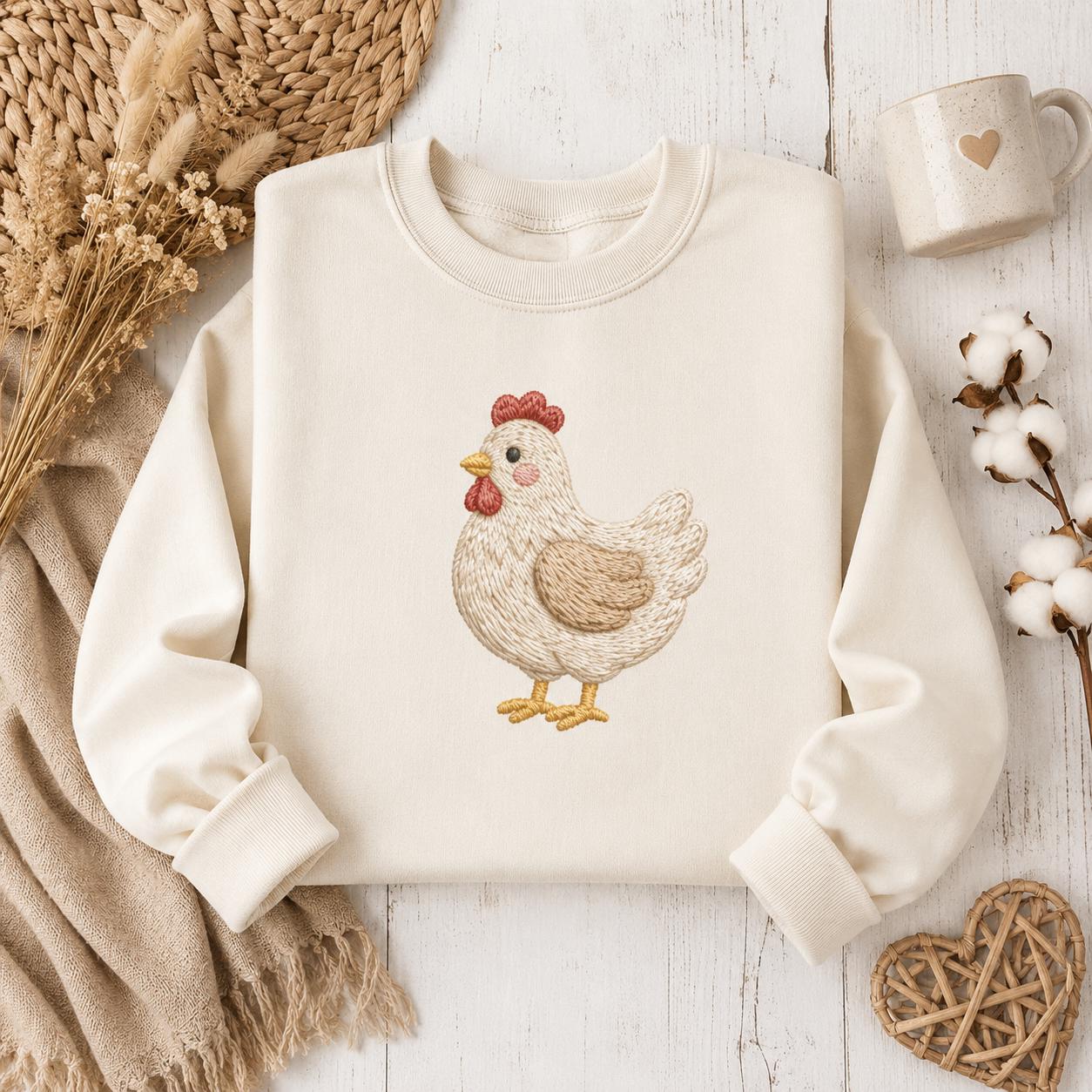 Farm Animals Embroidery Bundle, Barn Chicken Cow Pig Tractor Sunflower Machine Embroidery File, 5 Sizes, Digital Instant Download - image 4