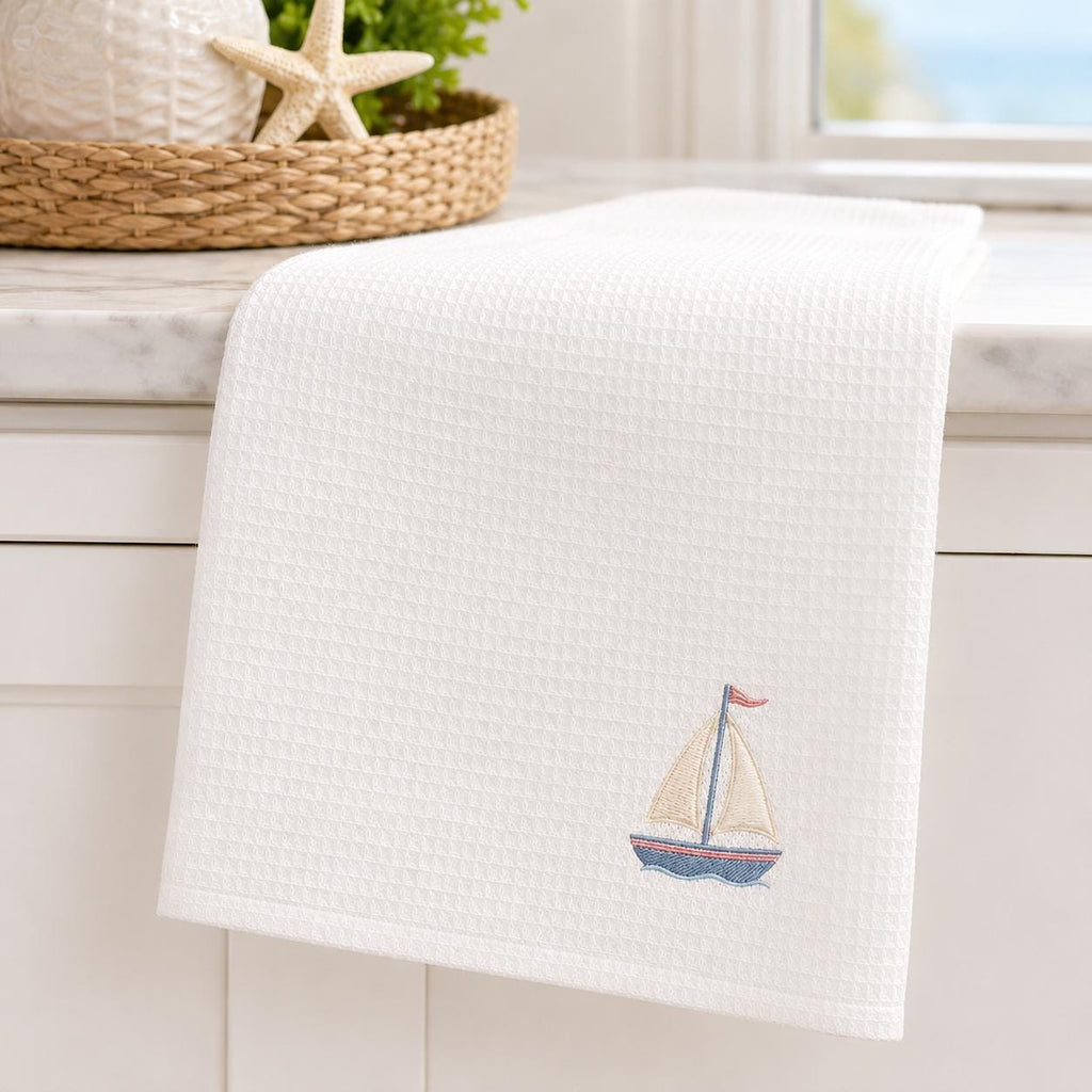 Coastal Mini Embroidery Bundle, Seashell Sailboat Lighthouse Fish Beach Machine Embroidery File, 5 Sizes, Digital Instant Download - image 4