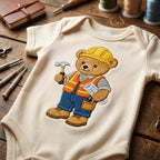 Construction Teddy Bear Embroidery Design, Builder Bear Machine File, Career Costume Nursery Pattern, 5 sizes, Digital Download - image 4