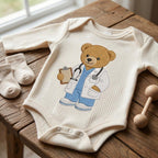 Doctor Teddy Bear Embroidery Design, Medical Coat Bear Machine File, Healthcare Job Pattern, 5 sizes, Digital Download - image 4