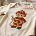 Firefighter Teddy Bear Embroidery Design, Fireman Bear Machine File, First Responder Pattern, 5 sizes, Digital Download - image 5