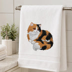 Calico Cat Embroidery Design, Realistic Long Hair Cat Machine Embroidery File, Pet Portrait Pattern, 5 sizes, Digital Download - image 5