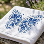 Chinoiserie Butterfly Embroidery File, Ornate Chinoiserie Floral Butterfly, Decorative Garden Nature Stitch, 5 sizes, Digital Download - image 4