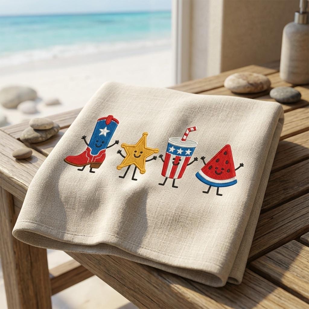4th Of July Mini Icons Embroidery, USA Patriotic File, American Flag Design, Independence Day Machine Embroidery, 5 sizes, Digital Download - image 6
