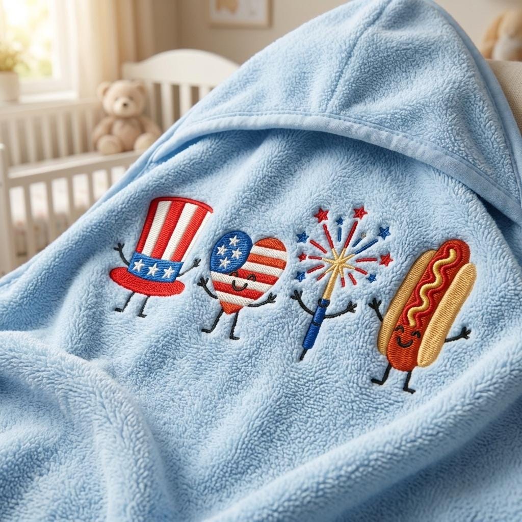 USA 4th Of July Mini Embroidery, Patriotic Icons Machine Embroidery File, Independence Day USA Mini Embroidery, 5 sizes, Digital Download - image 6