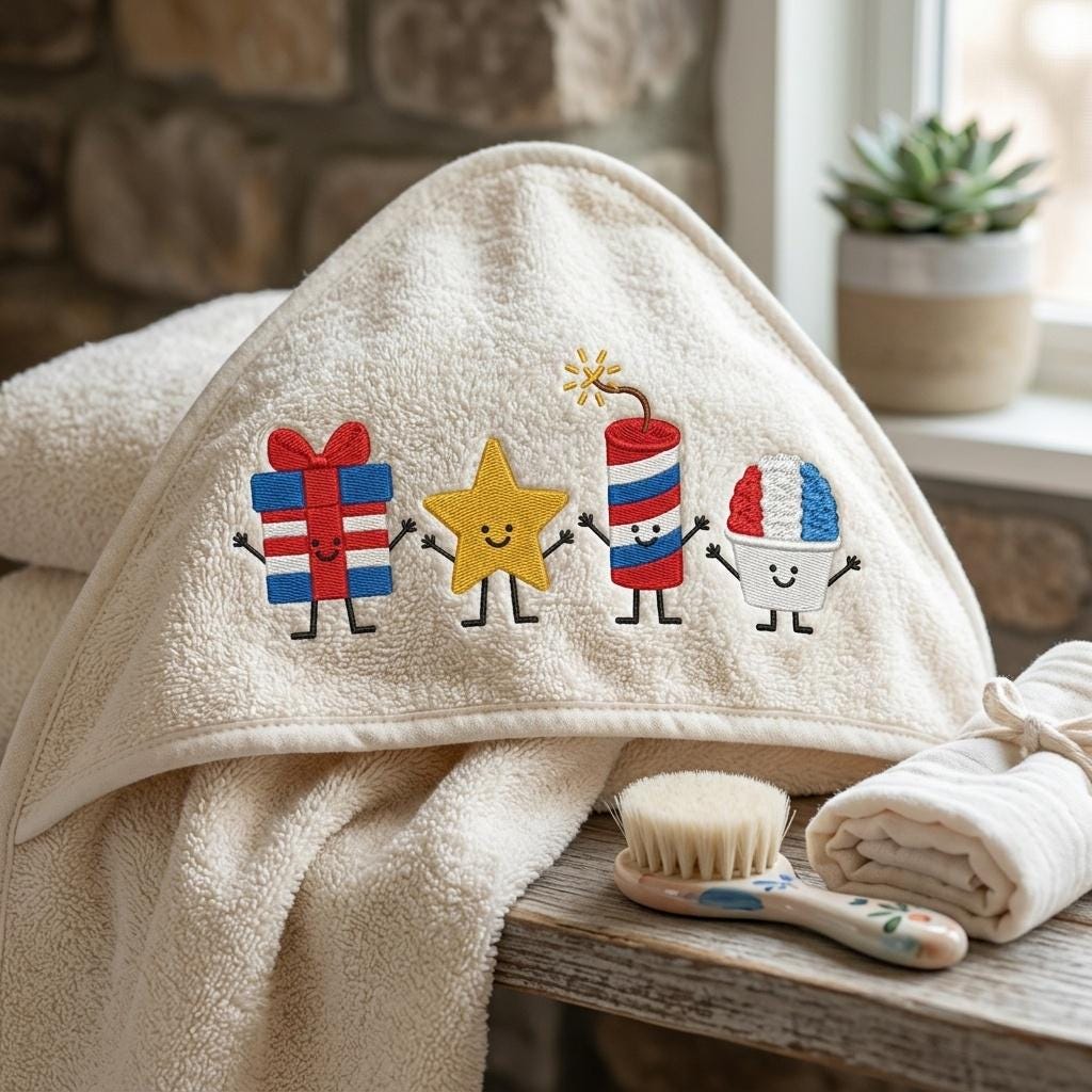 American Mini Icons Embroidery File, 4th Of July Patriotic Machine Embroidery, Independence Day USA Design, 5 sizes, Digital Download - image 6