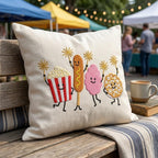 Funny Summer Snack Embroidery, Popcorn Hotdog Pretzel, Cute Patriotic Food Design, 5 sizes, Digital Download - image 3