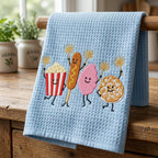 Funny Summer Snack Embroidery, Popcorn Hotdog Pretzel, Cute Patriotic Food Design, 5 sizes, Digital Download - image 5