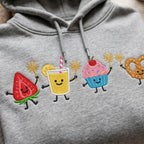 Funny Patriotic Summer Food Embroidery, Strawberry Lemonade Cupcake Pretzel, Cute BBQ Machine Embroidery Design, 5 sizes, Digital Download - image 3