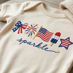 Sparkle Patriotic Bow Fireworks USA Flag Popsicle Hot Dog Embroidery File, 4th July Independence Day Machine, 5 sizes, Digital Download - image 3