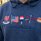America Fireworks Bow USA Flag Popsicle Hot Dog Star Embroidery File, Patriotic 4th July Independence Day Machine, 5 sizes, Digital Download - image 5