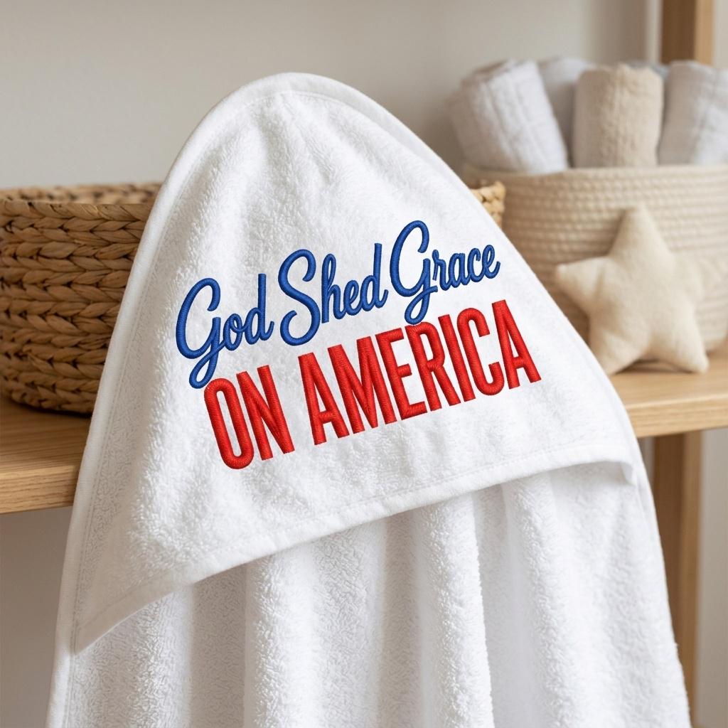 Saved By Grace Embroidery Design, Proud To Be Free, Christian Faith Machine Stitch, Patriotic God One Nation, 5 sizes, Digital Download - image 5