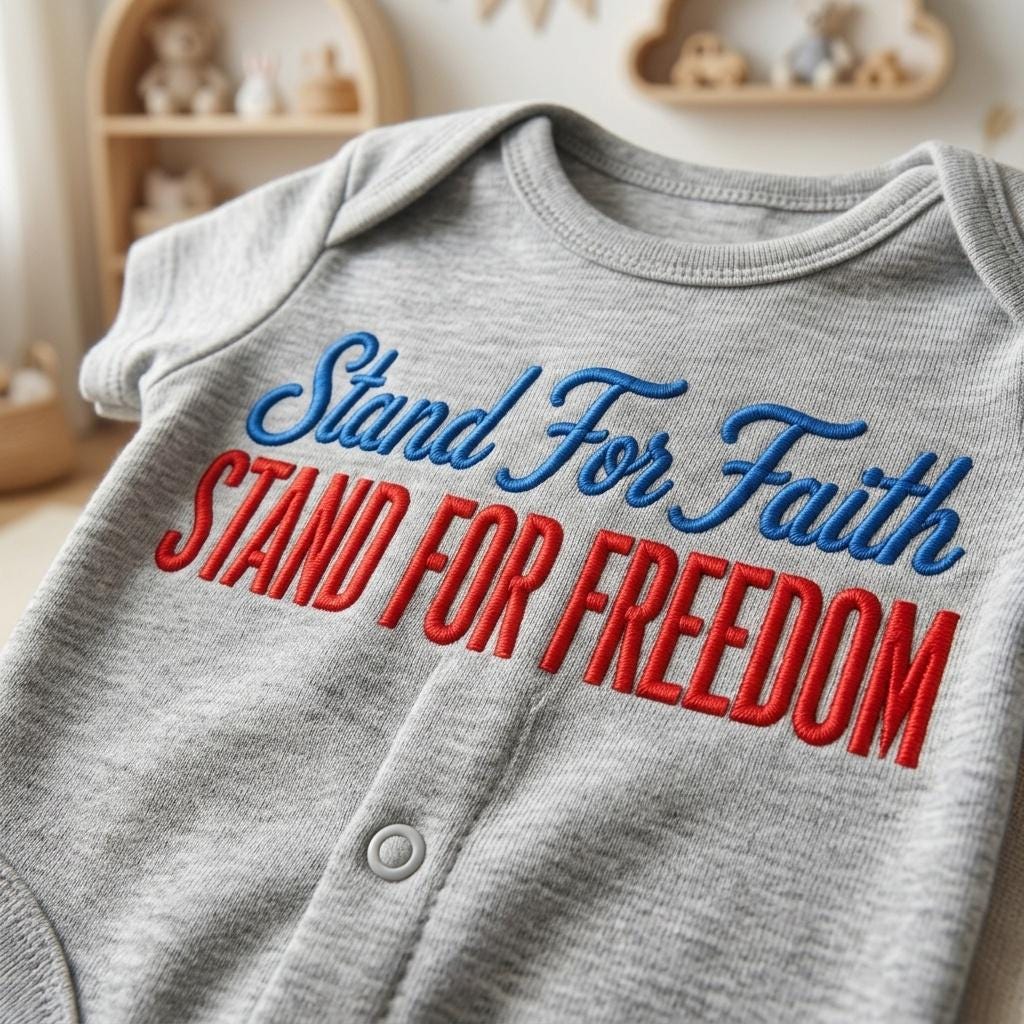 Stand For Faith Stand For Freedom Embroidery Design, Patriotic Christian Machine Stitch Pattern, 5 Sizes, Digital Download - image 4