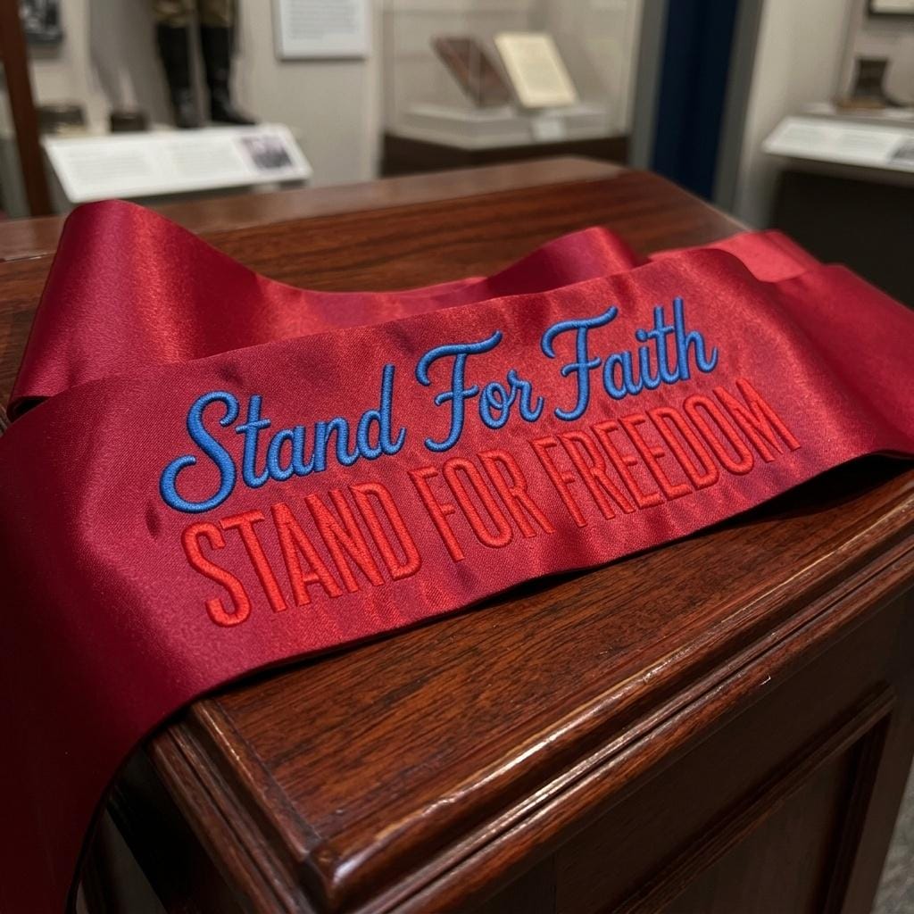 Stand For Faith Stand For Freedom Embroidery Design, Patriotic Christian Machine Stitch Pattern, 5 Sizes, Digital Download - image 6