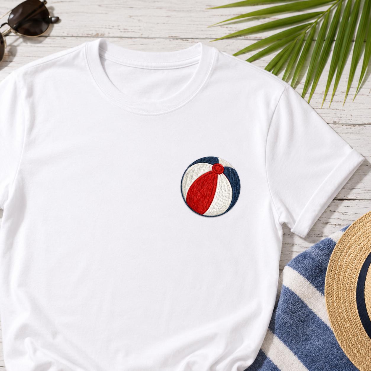 Patriotic Beach Embroidery Design Bundle, 4th of July Summer Machine Embroidery, USA Coastal Embroidery Icons Set, 5 Sizes, Digital Download - image 4