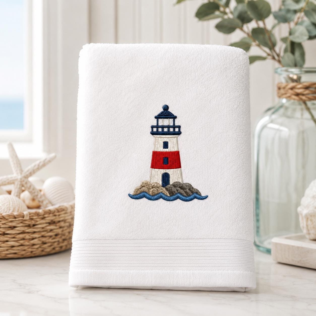 Patriotic Coastal Embroidery Design Bundle, 4th of July Beach Machine Embroidery, Nautical Summer Embroidery Icon, 5 Sizes, Digital Download - image 7