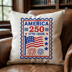 America 250 Stamp Embroidery Design, Patriotic USA Postage Stamp Embroidery File, 1776-2026 Independence Day, 5 Sizes, Digital Download - image 6