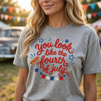 You Look Like The Fourth Of July Embroidery Design, Patriotic Saying Machine Embroidery, USA Summer BBQ Pattern, 5 Sizes, Digital Download - image 6