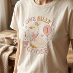 Cute Birthday Goose Embroidery, One Silly Goose Machine Stitch File, Balloon Embroidery Pattern, Baby Goose File, 5 sizes, Digital Download - image 3
