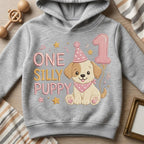 One Silly Puppy Embroidery Design, Birthday Balloon Puppy, Baby Puppy Digital File, Cute Puppy Machine Stitch, 5 sizes, Digital Download - image 7
