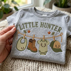 Little Hunter Machine Embroidery Design, Hunting Baby Clothesline Embroidery File, Woodland Baby Shower Decor, 5 sizes, Digital Download - image 3
