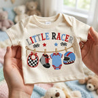 Little Racer Machine Embroidery Design, Racing Baby Clothesline Embroidery File, Race Car Baby Shower Design, 5 sizes, Digital Download - image 5