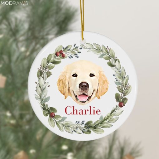 Personalized Pet Ornament Using Pet's Photo + Name - Custom Ornament Christmas Dog Ornament Personalized Dog Ornament Custom Dog Ornament