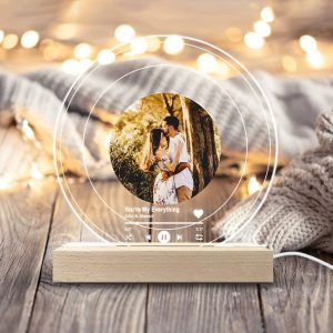 Personalized Couple Photo Collage Anniversary Gifts, Couple Night Lights, Couple Bedroom Decor Lights, Valentines Day Gifts For Him Her