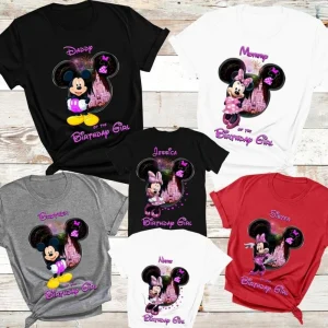 Personalized Pink Minnie Mouse Birthday Shirt