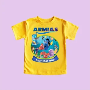 Personalized Finding Nemo and Dory Family Shirts Matching Birthday Boy Shirt