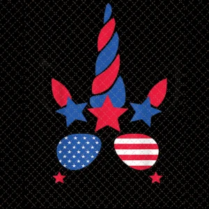 4th of July Unicorn Png, Independence day Png, Memorial day Png, Patriotic Png/Sublimation Printing/Instant Download