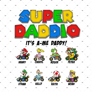 Mario "It is a-me, Daddy!" Greeting Card