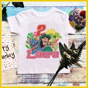 Personalized Stitch 2nd Birthday Shirt Custome Name And Age