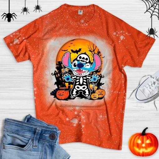Stitch Halloween Bleached Shirt