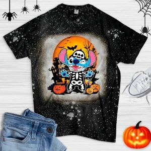 Stitch Halloween Bleached Shirt