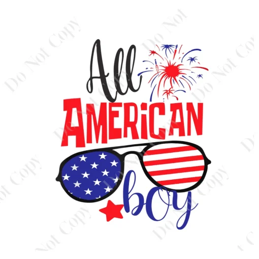 4th of July Patriot Parade: All American Boy PNG