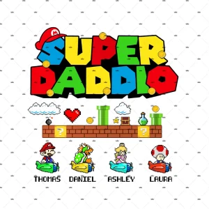 Super Daddio Mario and Friends - Digital File