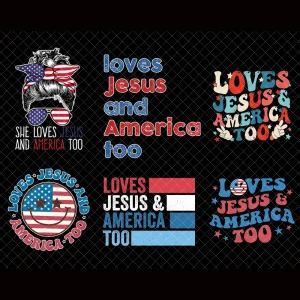 Patriotic Faith and Freedom PNG Bundle