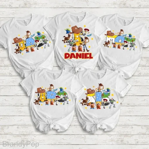 Personalized Disney Family Toy Story Birthday Shirt Buzz lightyear