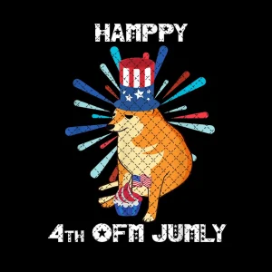 Festive 4th of July Meme Magic: Cheems Cupcake Flag & Patronic Doge PNG