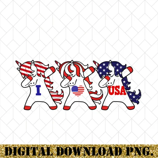 4th of July Unicorn Png, Independence Day Unicorn Png, 4th of July png, America Flag Unicorn Png, Patriotics unicorn Png