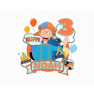 Blippi's Happy Birthday Adventure: Noah's 3rd Birthday Digital Files
