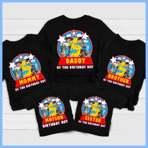Personalized Toy Story Birthday Family Shirt Matching family