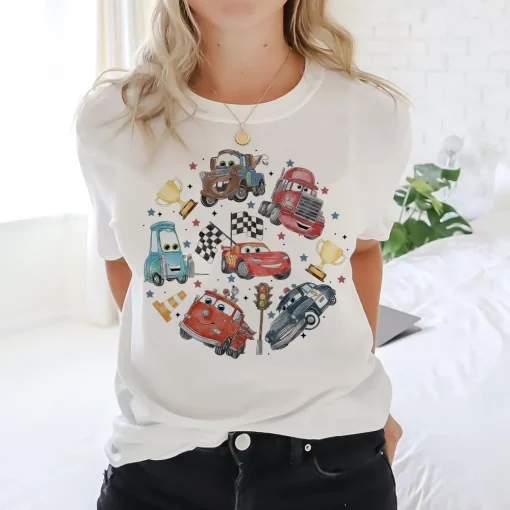 Retro Lightning McQueen Shirt Vintage Disney Cars Birthday Shirt Edition