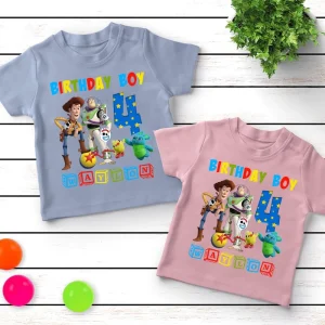 Personalized Toy Story Birthday Shirt For 4th Birthday Boys