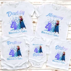 Personalized Frozen Birthday Shirt Frozen Family Matching