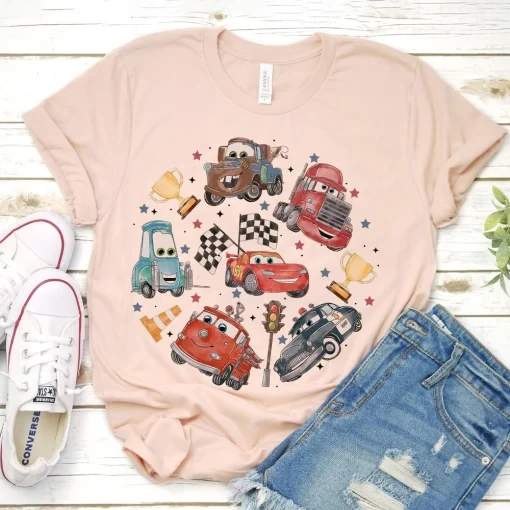 Retro Lightning McQueen Shirt Vintage Disney Cars Birthday Shirt Edition